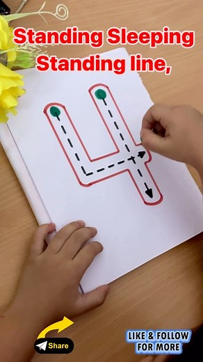 12K views · 828 reactions | Number 4 writing song for preschoolers ...