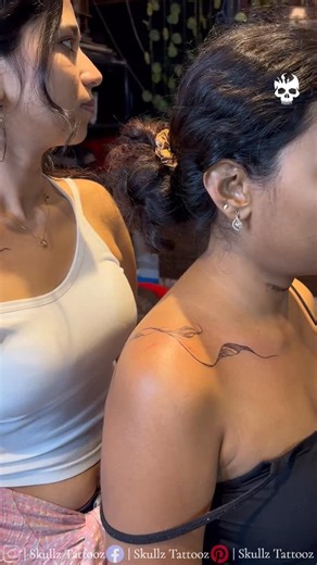 Sandy Skullz | Tattoos & Travel on Instagram: "Matching tattoos for cousins who carry the same roots, no matter where life takes them. Would you get a tattoo with your cousin? 👀 For appointments call us at #9533220311 ☎️ #sandyskullz #skullz_tattooz Fine line tattoo design • leaf tattoo with meaning • cousin tattoo idea • minimal flow tattoo • nature inspired tattoo • matching family tattoo"