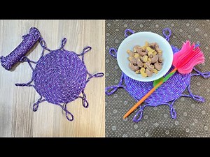 How to make rope mat| rope mat tutorial |diy | diy craft
