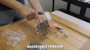 Hinge Outlet 4.5 Inch Square Spring Hinges – Commercial Grade, Adjustable Self-Closing Door Hinges for Quiet, Secure Closing (Stainless Steel, 2 Pack)