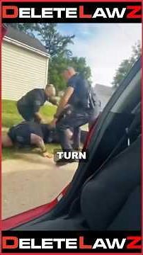 COP PULLS MAN OUT OF A CAR AND END UP INJURING HIS OWN LEG!￼