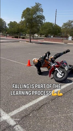 Falling on a bike teaches allot