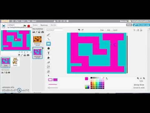 Scratch Tutorial: How to draw a Maze Tunnel Backdrop