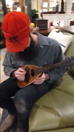 Mahogany & Rosewood Marquetry Antique Italian Mandolin Musical Instrument