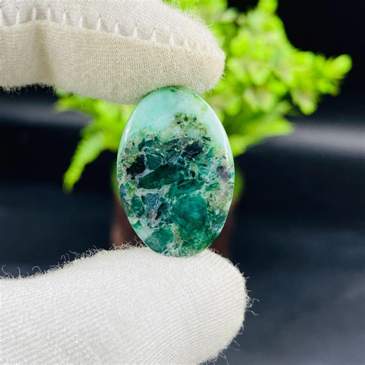 Natural Blue Peruvian Opal Cabochon: Handmade Gemstones Oval Gemstone 100% Genuine Polished (27x18x4 MM - Etsy UK