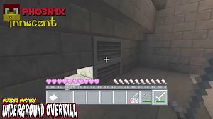 UNDERGROUND OVERKILL -|- Minecraft Xbox Murder Mystery - ITS NOT ME !!