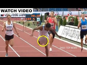 chris robinson 400m hurdles | chris robinson runner 400m | chris robinson 400m race incident video
