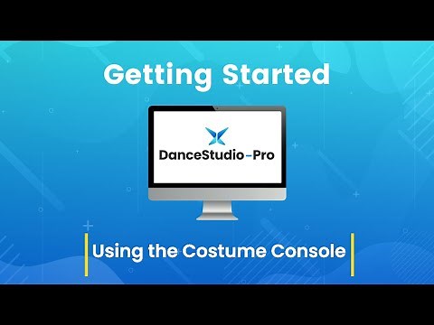 DanceStudio-Pro: Using the Costume Console