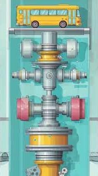 How a Bus Engine Works🚌🔧 Learn Diesel Power & Vehicle Science 🚍✨ #viral #shorts #cocomelonlover