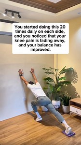 2.1M views · 11K reactions | Learn how to relieve your knee pain & prevent falls with this simple exercise at home 朗朗朗 | Physical Therapy Session | Facebook