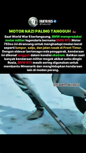 BMW R75 Motor Perang Nazi yang Tetap Hidup di Tengah Musim Dingin Rusia!