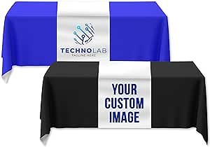 Ships Next Day, Made in USA - Custom Table Runner with Business Logo - Events, Parties, Ceremonies - Personalized Kitchen Decor & Small Business Essentials (24"x72")