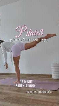 Top Pilates workout na zadek a nohy 🌸🫶stačí ti jen 25 minut! #pilates #pilatesworkout #cvicenidoma