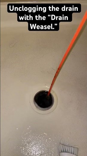 Drain Weasel in Action! How to unclog shower or tub drain.