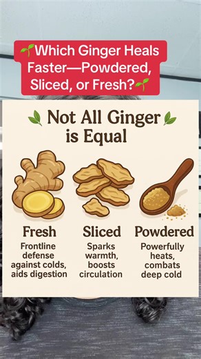 Which Ginger Heals Faster: Powdered, Sliced, or Fresh?