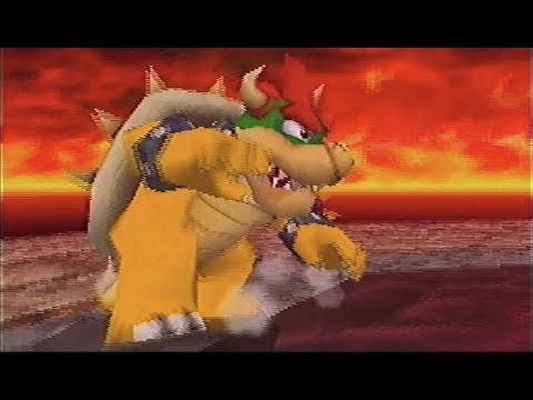 スーパーマリオ64DS-33「クッパステージ2 炎の海のクッパ（隠れスター2枚も含む）」