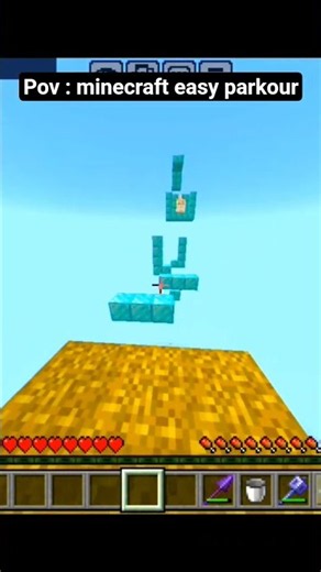 minecraft bedrock easy parkour#minecraft #minecraft shorts#minecraft parkour