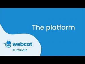 The platform. Getting started - Tutorial Webcat Platform