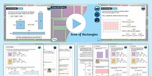Year 5 Diving into Mastery: Step 4 Area of Rectangles Teaching Pack