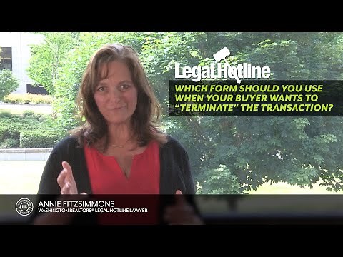 Legal Hotline: Which Form For Buyer To Terminate