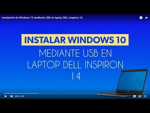 Installing Windows 10 via USB on a Dell Inspiron 14 Laptop