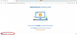 Set up MyQuickCloud for the first time