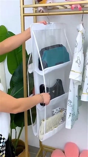 Handbag Organiser for wardrobe online available on Amazon Flipkart