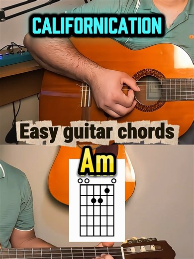 Beginner Chords for Californication on Guitar