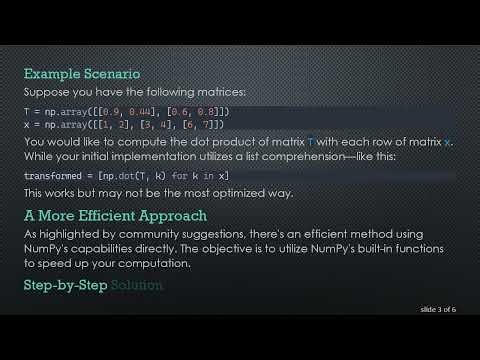 Efficient Approaches to Calculate the Dot Product with Every Row in NumPy