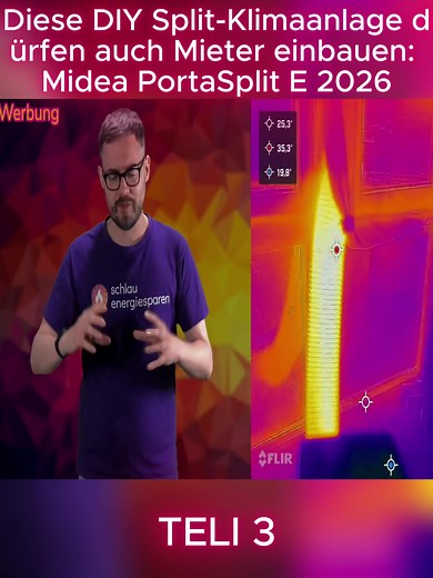 Diese DIY Split-Klimaanlage dürfen auch Mieter einbauen: Midea PortaSplit E 2026 #fyp #foryou #videoviral