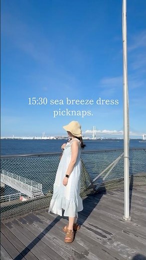 15:30 making⑦ 全部ひとりで縫ったハンドメイドのマキシワンピース🪡｜海風のなかを歩く