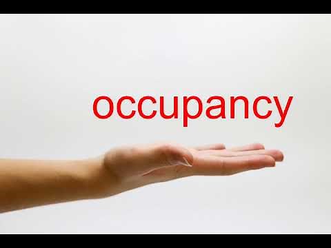How to Pronounce occupancy - American English