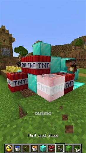 Minecraft But The World FROZE 🤯#shorts