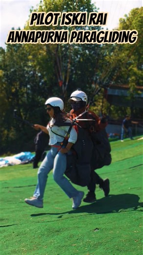 FEMALE PILOT ISKA》ANNAPURNA PARAGLIDING || PARAGLIDING TAKEOFF || SARANGKOT || FLYSAFE || POKHARA