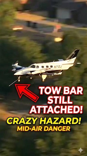 Plane Takes Off With TOW BAR Still Attached! 😳✈️