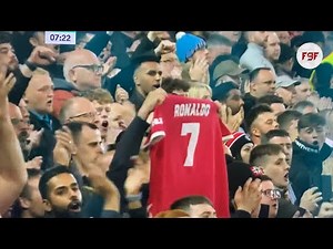 LIVERPOOL FANS SHOW THEIR SUPPORT FOR CRISTIANO RONALDO AT ANFIELD