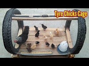How Do You Make Chicks Cage at Home \\\\ Tyre Chicken Cages \\\\ DIY Birds Cage || 3MB Vlogs
