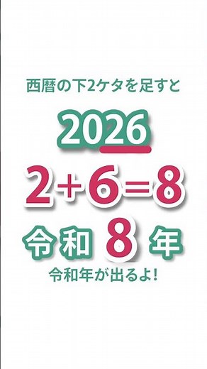 今って令和何年？がすぐにわかる驚きテク
