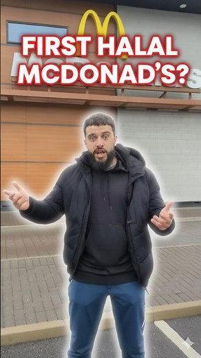 I Tried the UK'S FIRST HALAL McDonald's in Manchester 🤯🍟#shorts #mcdonalds #halal
