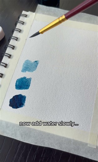 Watercolor Value Scale Tutorial 🎨 | One Color, Multiple Shades #watercolor #painting #tutorial