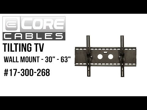 Tilting TV Wall Mount Bracket 30" - 63" Installation Guide - #17-300-268