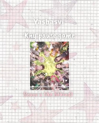 KNY PAUSE GAME!!!! #fypシ゚viral #aestheic #edit #demonslayer #kpopaesthetic #aesthetic #anime