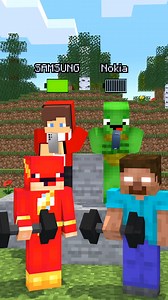 960K views · 10K reactions | Nokia Vs Samsung Battery - Mikey Minecraft Animation | Muzin | Facebook