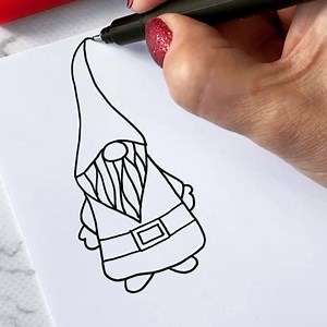 384K views · 2.9K reactions | Hey kids! Let’s draw a Santa Gnome! | Kelly Creates Studio | Facebook