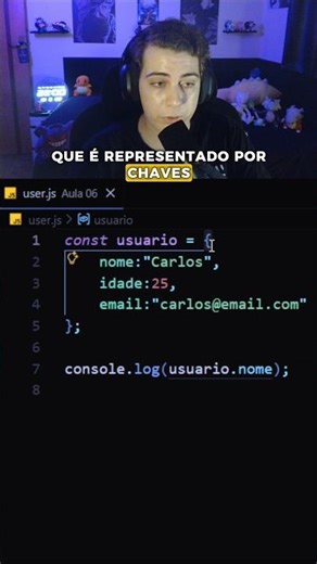 Dominando Objetos no JS em 60 segundos! #shorts