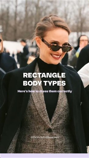 Not all rectangle body types are the same, dress yours correctly. #smartstyling #styleinspo