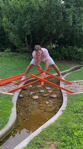 Amazing DIY Bridge Over a Huge Puddle! 🌊✨