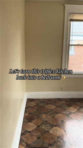 Our first big project will be refinishing these hardwood floors — but first, this kitchen had to go. #renovation #oldhouse #hardwoodflooring #timelapse #construction