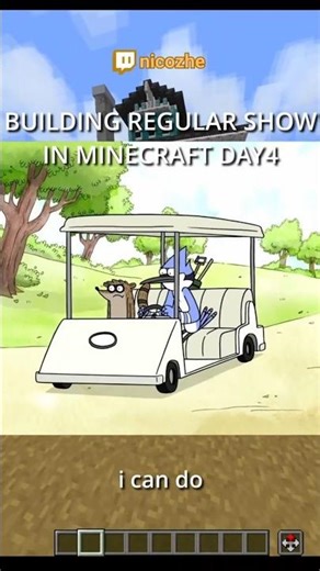 building the regular show golf cart in #minecraft #regularshow