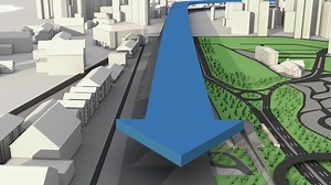 「3D Map Route Animation。 GPSナビゲーションのコンセプト。 マップ上を前方に移動する矢印。」の動画素材（ロイヤリティフリー）1070774626 | Shutterstock